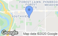 Map of Martindale, AB