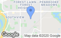 Map of Martindale, AB